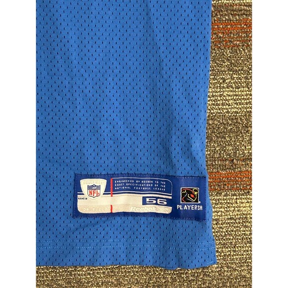VTG Detroit Lions Charles Rogers #80 NFL Football Reebok Blue Jersey Size 56/3XL - Picture 4 of 5